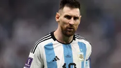 Lionel Messi during the Qatar 2022 World Cup with Argentina