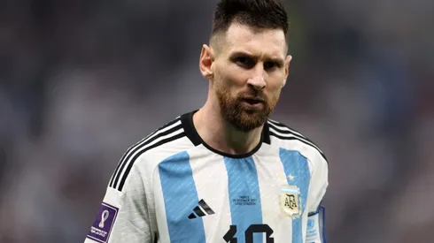 Lionel Messi during the Qatar 2022 World Cup with Argentina
