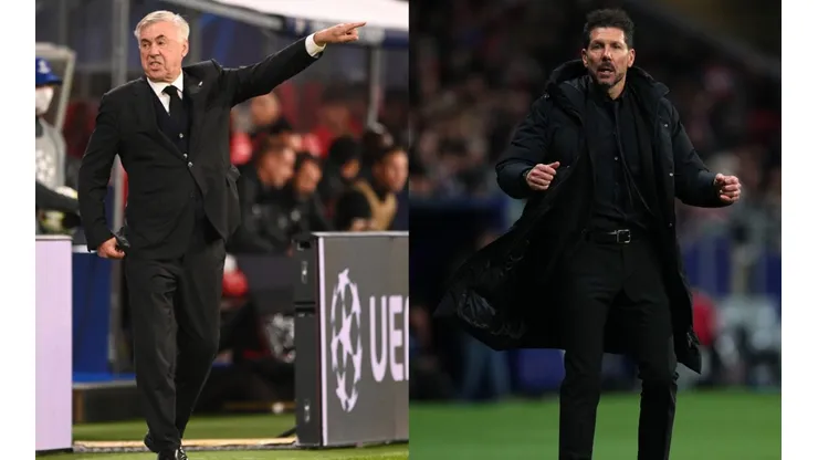 Carlo Ancelotti (left) and Diego Simeone (right)