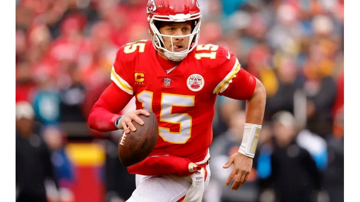 Mahomes of the Chiefs during the game against the Jaguars in 2023