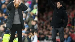 Josep Guardiola (left) and Mikel Arteta (right)