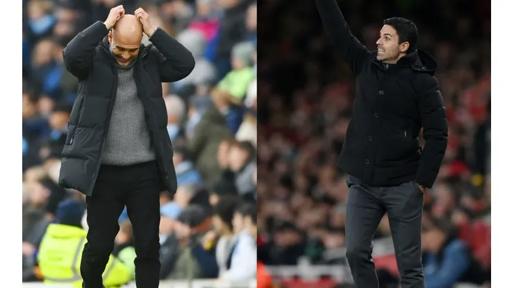 Josep Guardiola (left) and Mikel Arteta (right)