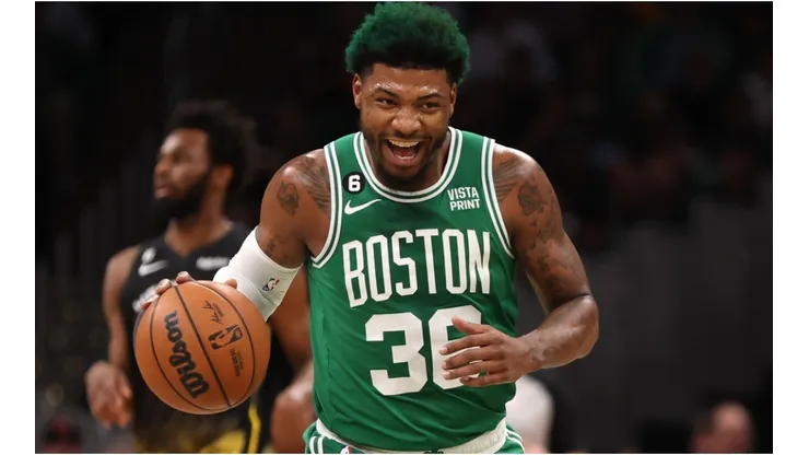 Marcus Smart #36 of the Boston Celtics