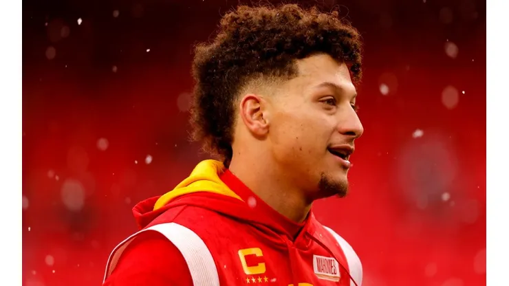 Patrick Mahomes of the Chiefs in 2023 at the game vs the Jaguars
