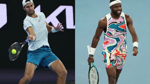Karen Khachanov (left) and Frances Tiafoe (right)