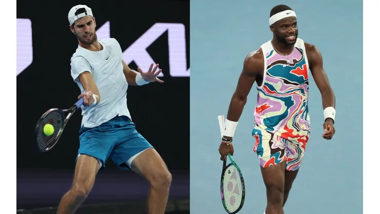 Karen Khachanov (left) and Frances Tiafoe (right)