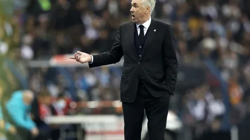 Carlo Ancelotti in the final Real Madrid lost against Barcelona