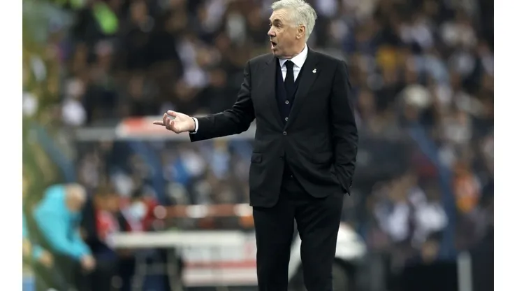 Carlo Ancelotti in the final Real Madrid lost against Barcelona