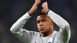 Kylian Mbappe during a game with PSG