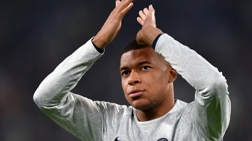 Kylian Mbappe during a game with PSG