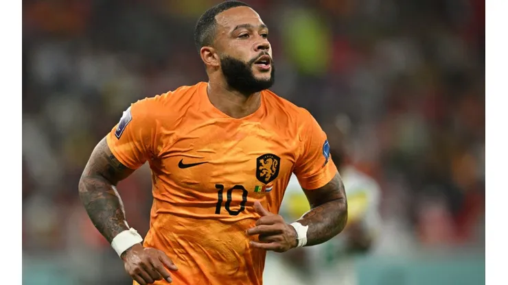 Memphis Depay with the Netherlands during the Qatar 2022 World Cup