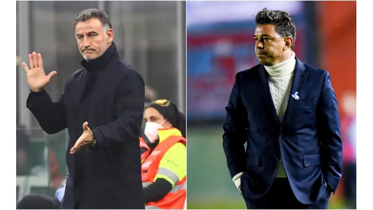 Christophe Galtier (left) and Marcelo Gallardo.