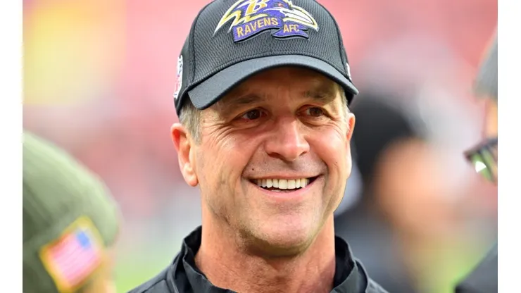HC Harbaugh of the Ravens
