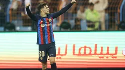 Gavi with FC Barcelona in the Spanish Super Cup