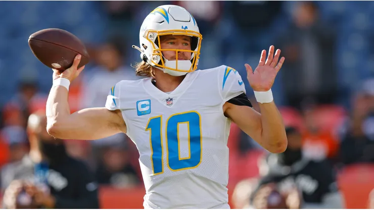 Justin Herbert quarterback of the Los Angeles Chargers