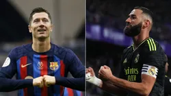 Karim Benzema of Real Madrid (L) and Karim Benzema of Real Madrid (R)