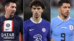 Lionel Messi, Joao Felix, and Luis Suarez