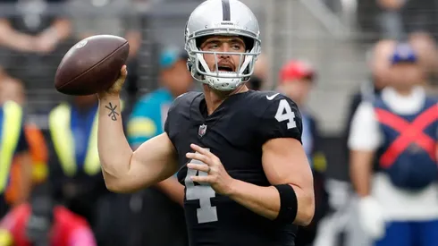 Derek Carr with the Las Vegas Raiders