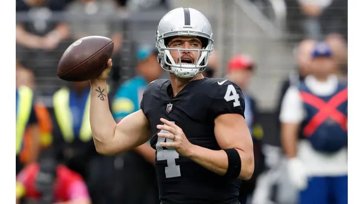 Derek Carr with the Las Vegas Raiders