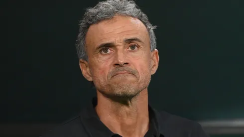 Luis Enrique in the Qatar 2022 World Cup with Spain