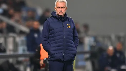 Roma's head coach Jose Mourinho in a game vs Sassuolo