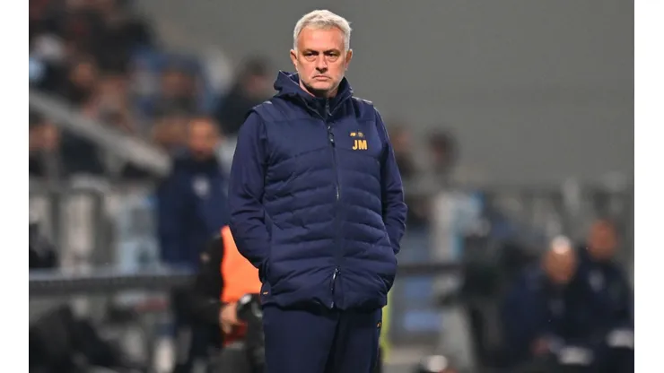 Roma's head coach Jose Mourinho in a game vs Sassuolo