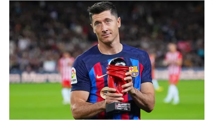 Robert Lewandowski of FC Barcelona