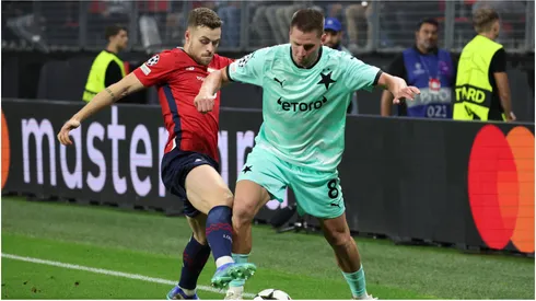 Lukas Masopust (Slavia Prague) and Gabriel Gudmundsson (LOSC Lille)
