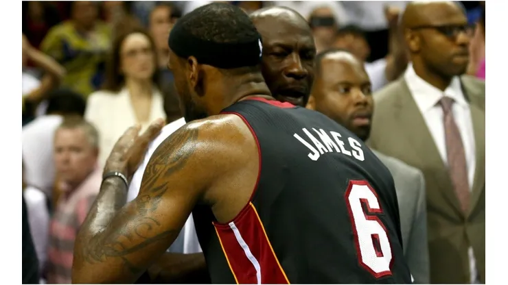 LeBron James and Michael Jordan