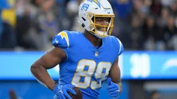 Donald Parham Jr. of the Los Angeles Chargers