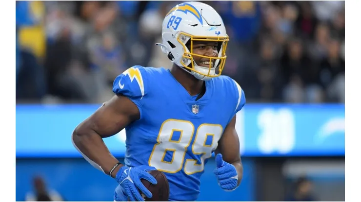 Donald Parham Jr. of the Los Angeles Chargers