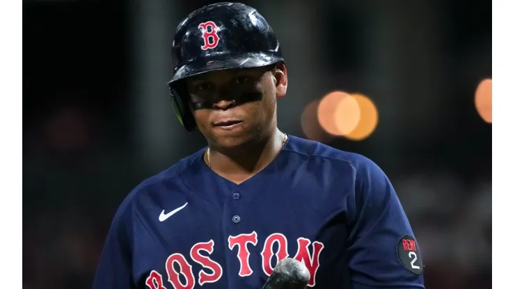 Rafael Devers with the Boston Red Sox