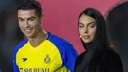 Cristiano Ronaldo and Georgina Rodriguez during his presentation as Al Nassr player.