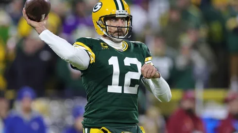 Aaron Rodgers in the win over the Vikings