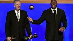 Larry Bird and Magic Johnson