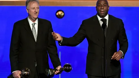 Larry Bird and Magic Johnson