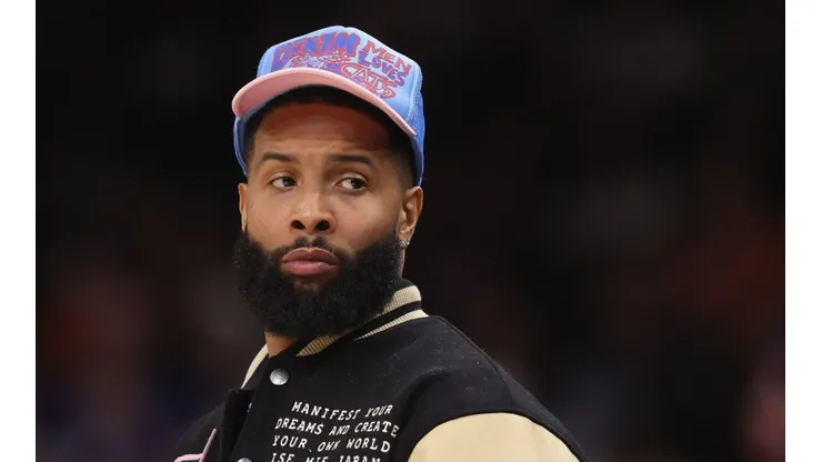 Odell Beckham Jr. during an NBA game (2022)