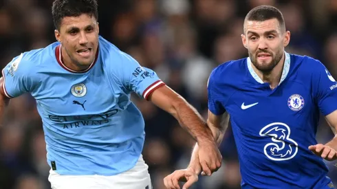 Rodri of Manchester City and Mateo Kovacic of Chelsea