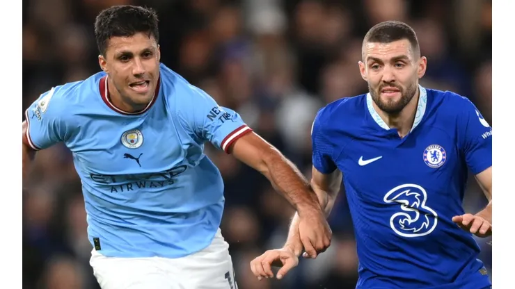 Rodri of Manchester City and Mateo Kovacic of Chelsea