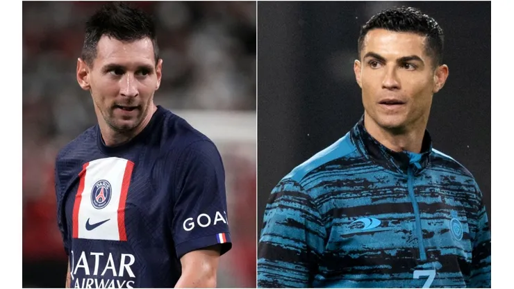Lionel Messi of PSG and Cristiano Ronaldo of Al-Nassr