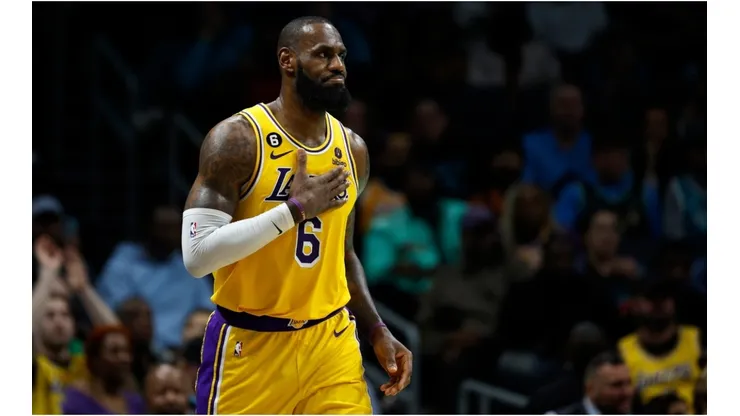 LeBron James of the Los Angeles Lakers
