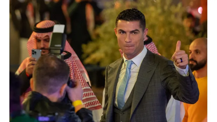 Cristiano Ronaldo arriving at Mrsool Park Stadium