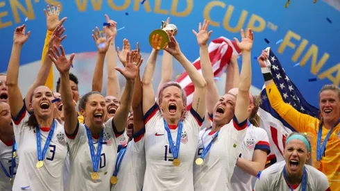 USWNT lifting the FIFA Women's World Cup