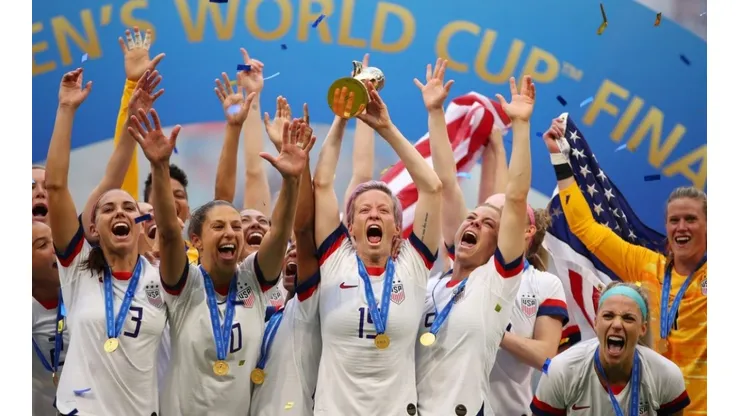USWNT lifting the FIFA Women's World Cup