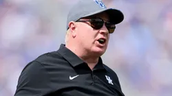 Mark Stoops the head coach of the Kentucky Wildcats