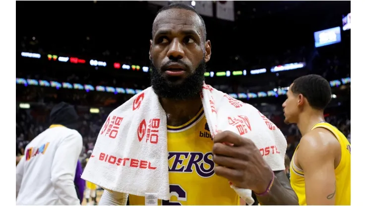 LeBron James of the Los Angeles Lakers