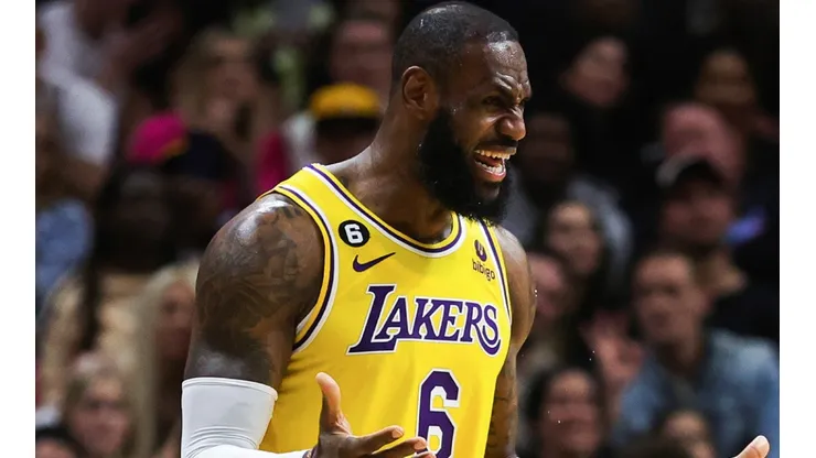 LeBron James of the Los Angeles Lakers