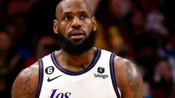 LeBron James of the Los Angeles Lakers