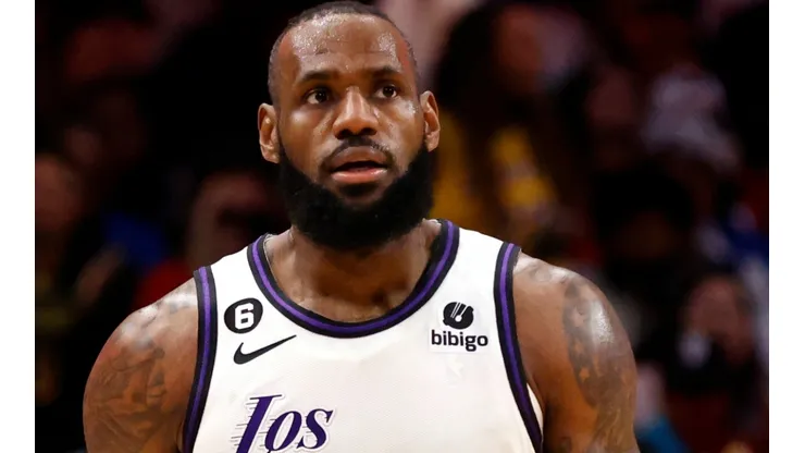 LeBron James of the Los Angeles Lakers