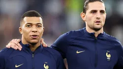 Kylian Mbappe and Adrien Rabiot of France